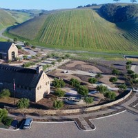 Aerial view of our tasting room, craft winery and Heart hill Vineyard