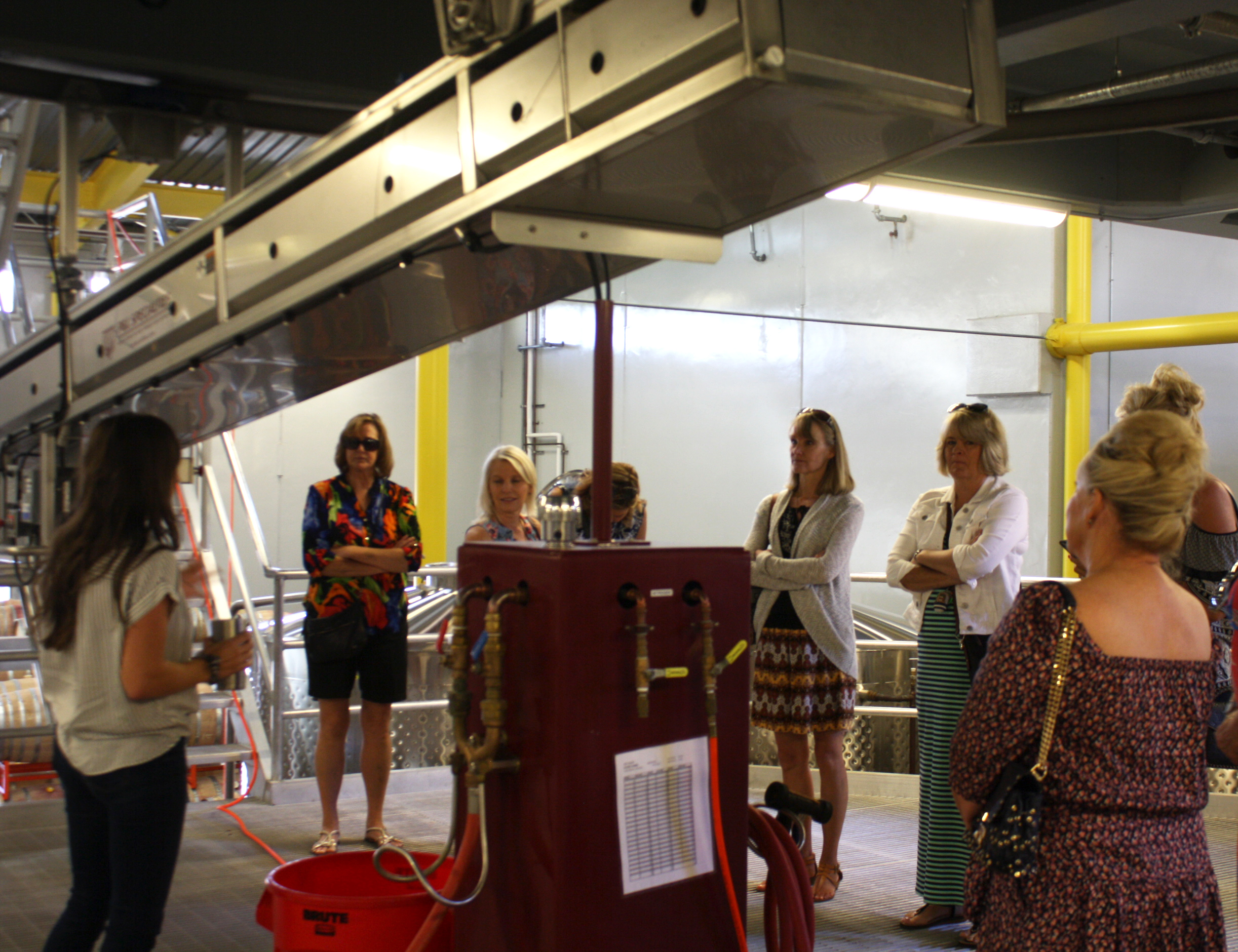 A group touring our main winery